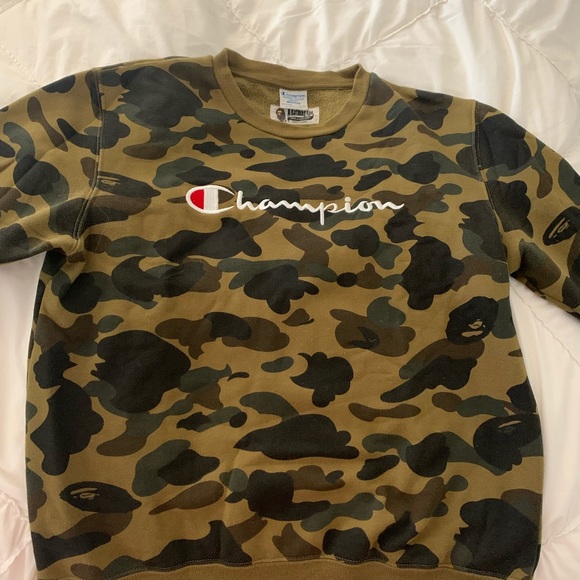 A Bathing Ape x Champion crewneck